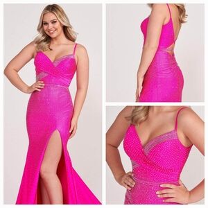 Elegant Pink Evening Gown